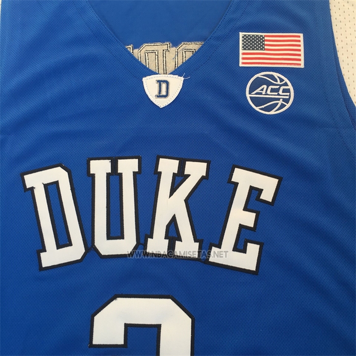 Camiseta NCAA Duke Blue Devils Cam Reddish Azul